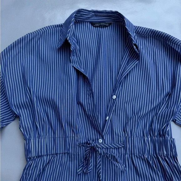 Zara Striped Shirt Dress - Picture 4 of 4
